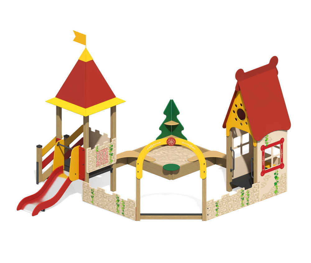 ПС-49 Песочный дворик с горкой «Белоснежка»