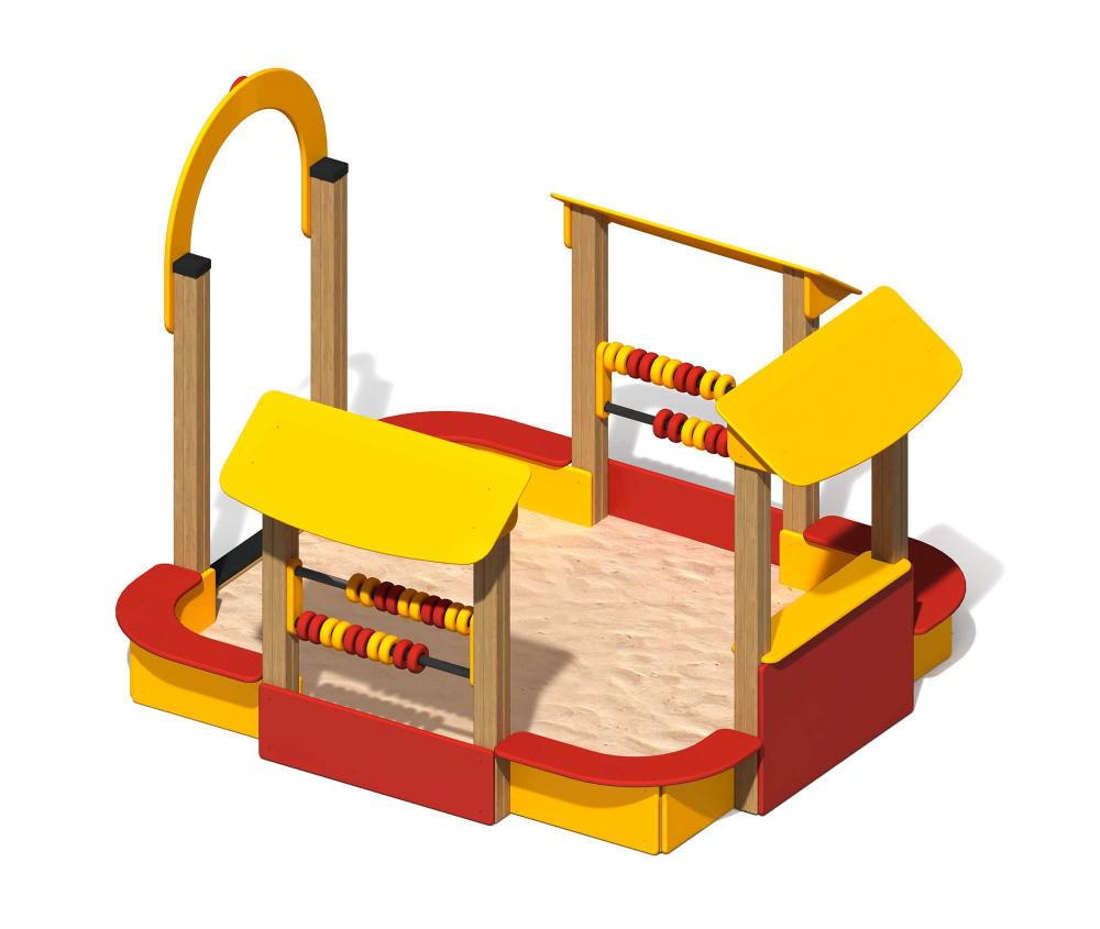 ПС-48 Песочный дворик с горкой «Шахматы»